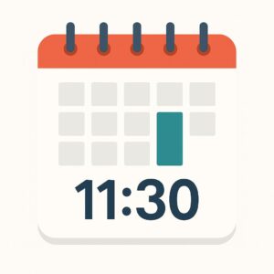 Un horaire condensé : on termine le vendredi à 11 h 30 (oui, vraiment).